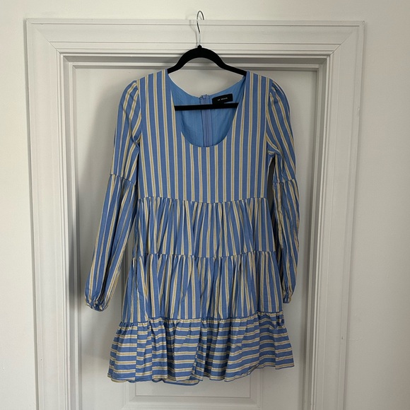 En Saison Women’s Striped Tiered Dress - Picture 4 of 5